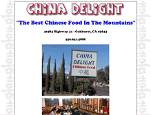 Tablet Screenshot of chinadelightinoakhurst.com